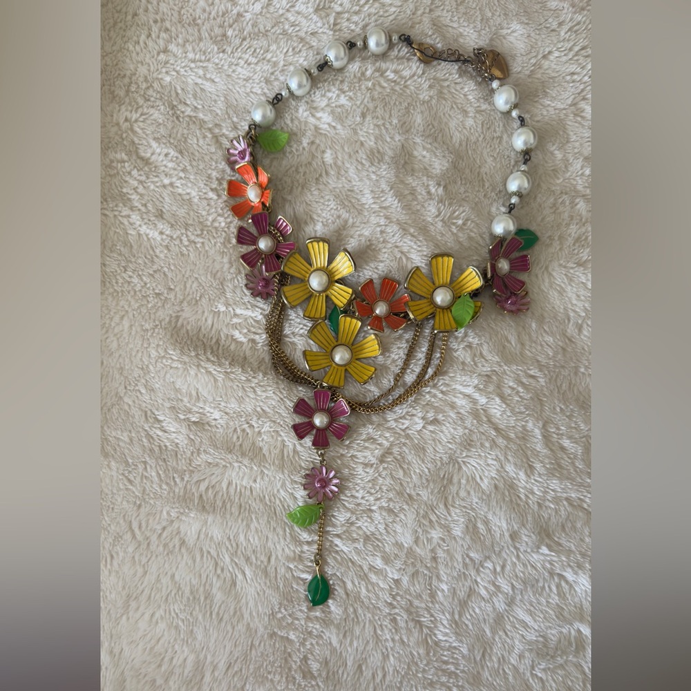 Floral Multicolor Necklace Betsy Johnson